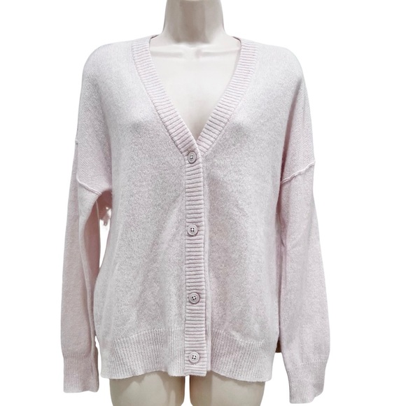 360 Cashmere Kristin Cashmere Cardigan Light Pink Small - Picture 2 of 13